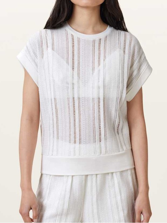 All Saints Tops - NWOT All Saints Giana Crochet Crew Neck Tank Top Size Large Women’s